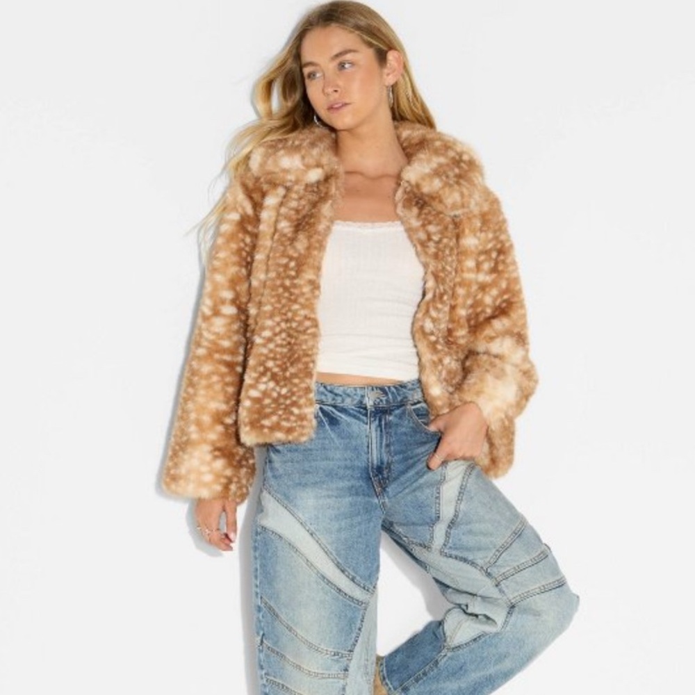Oversized faux fur coat - wild fable target